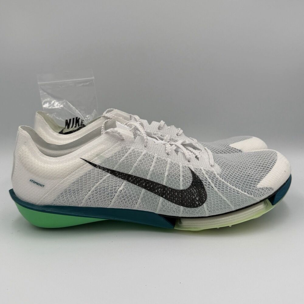 Size 14 Nike Air Zoom Victory 2 Track Cleats Spikes White Green FD8411-100 Men’s